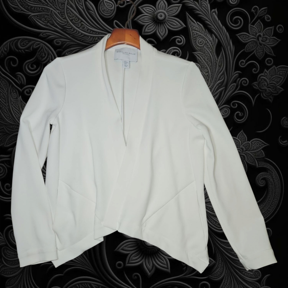 Carolina Belle Cream Open Front Blazer